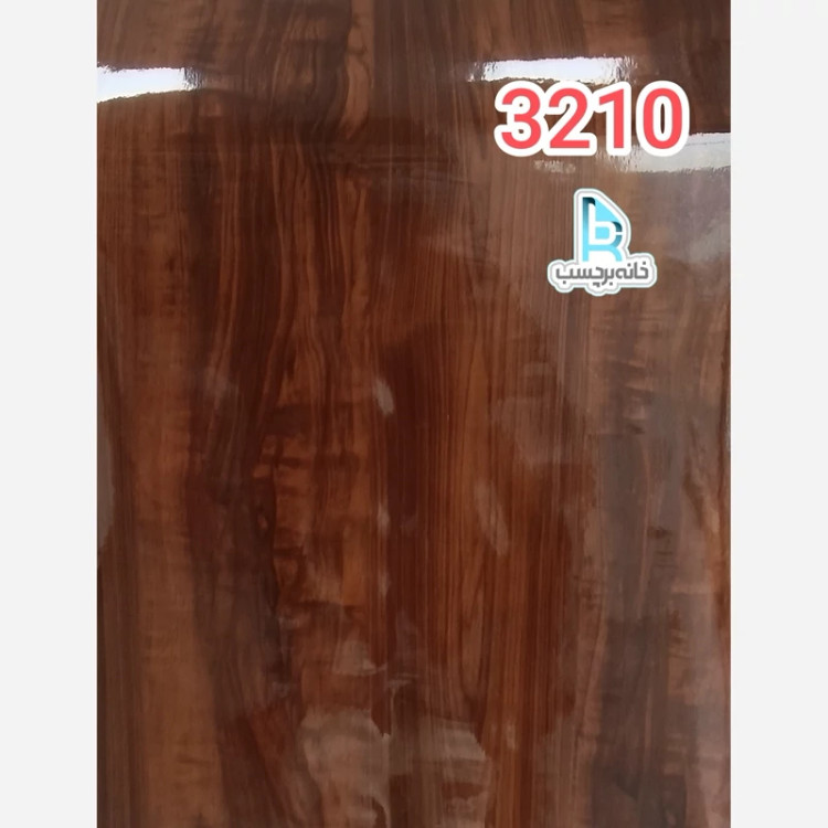 برچسب کابینت طرح چوب کد 3210 قهوه ای هایگلاس