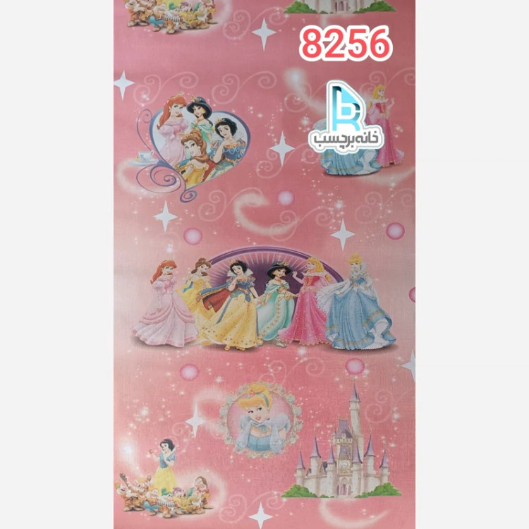 برچسب دیواری اتاق کودک طرح سیندرلا کد 8256