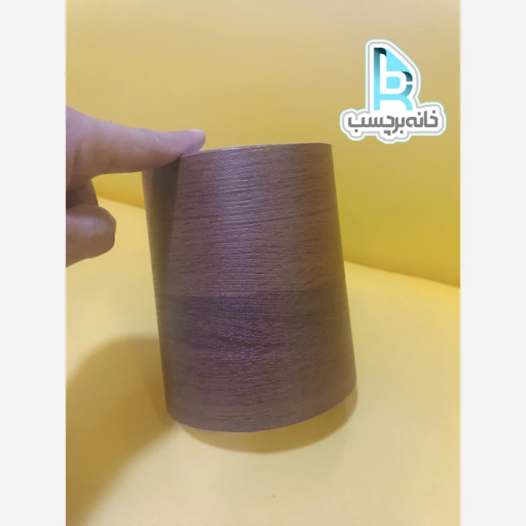 برچسب قرنیز کد 6227 طرح چوب قهوه ای روشن